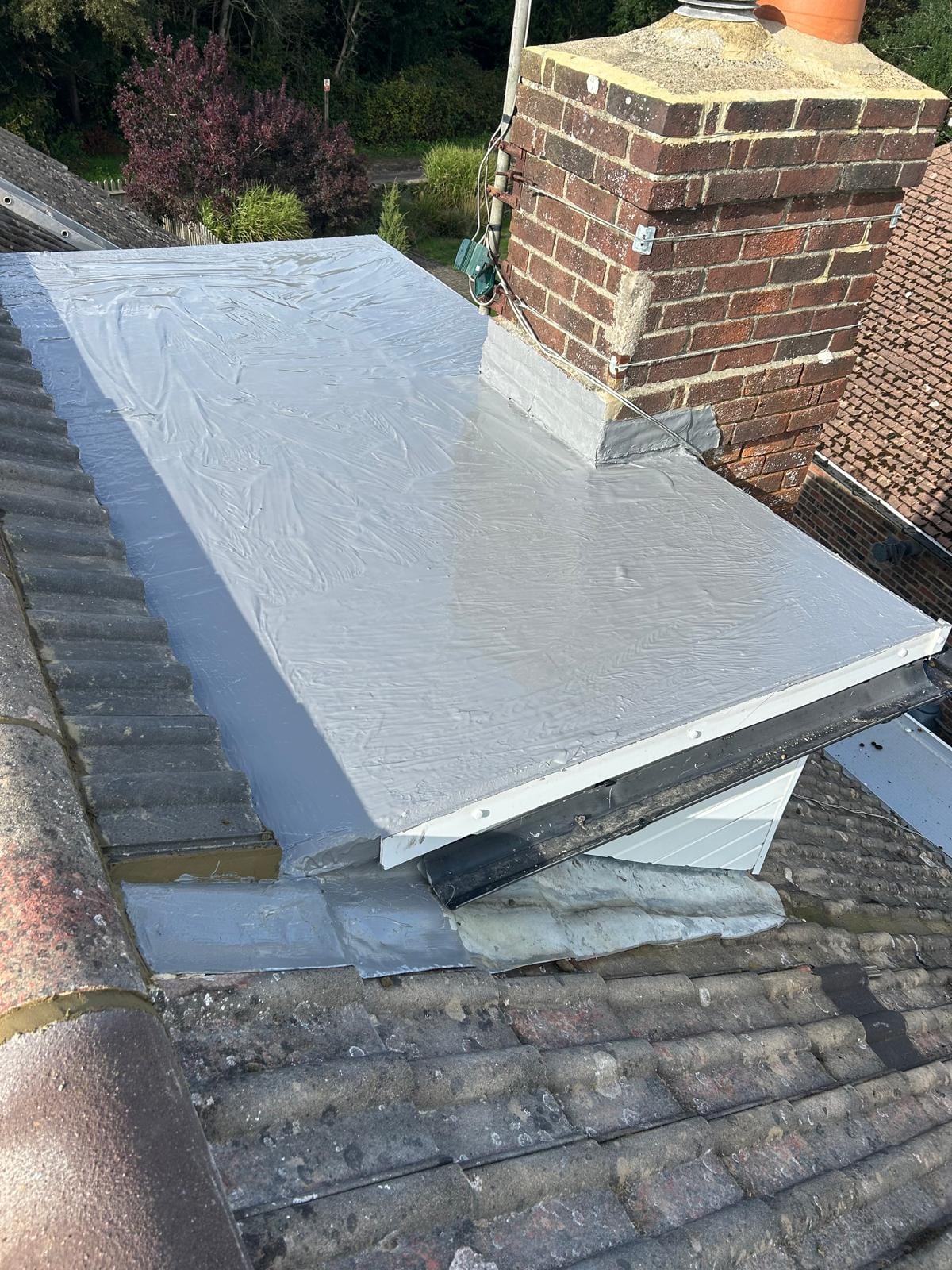 Dormer roof rebuilt in GRP after the work